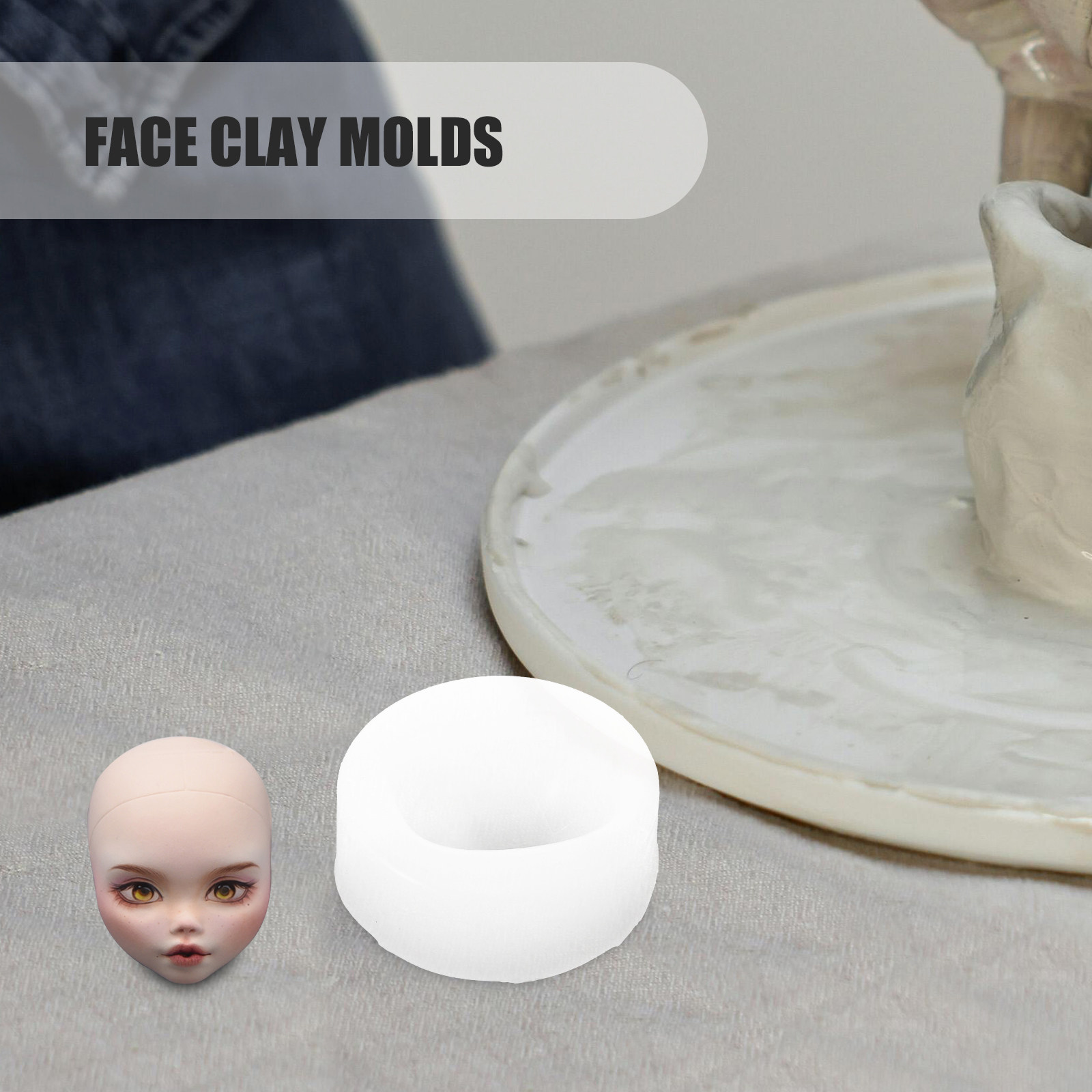 Crafting Resin - Silikonform für Gesichter, menschliche Gesichter, für
