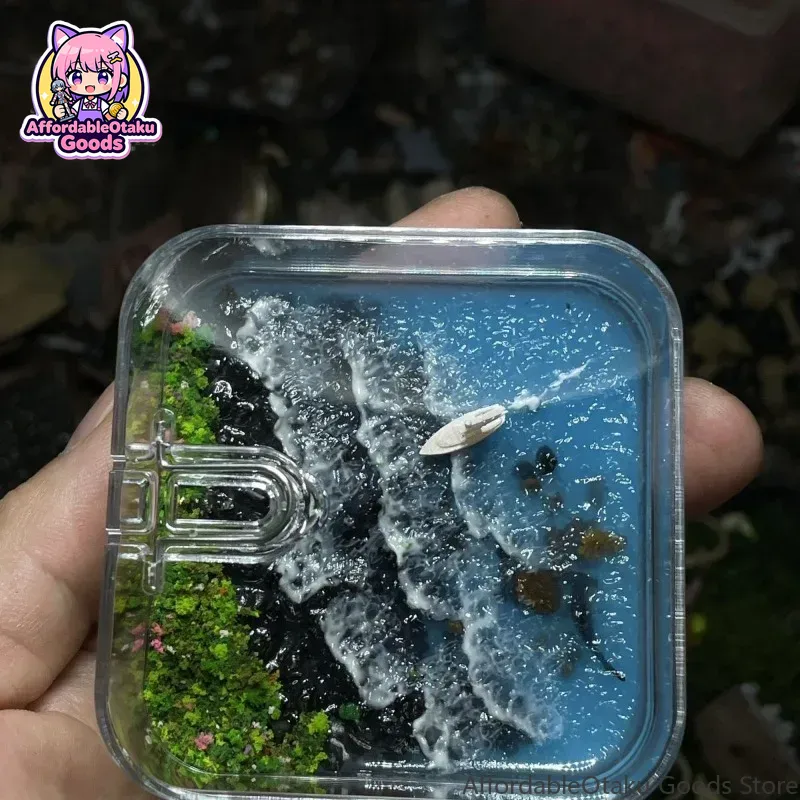 Resin Crafts Diy - Leuchtturm-Fisch-Szene, Kunstharz-Handwerk, DIY-Modell, Heimdekoration, Wohnzimmer-Ornament, Geschenk,