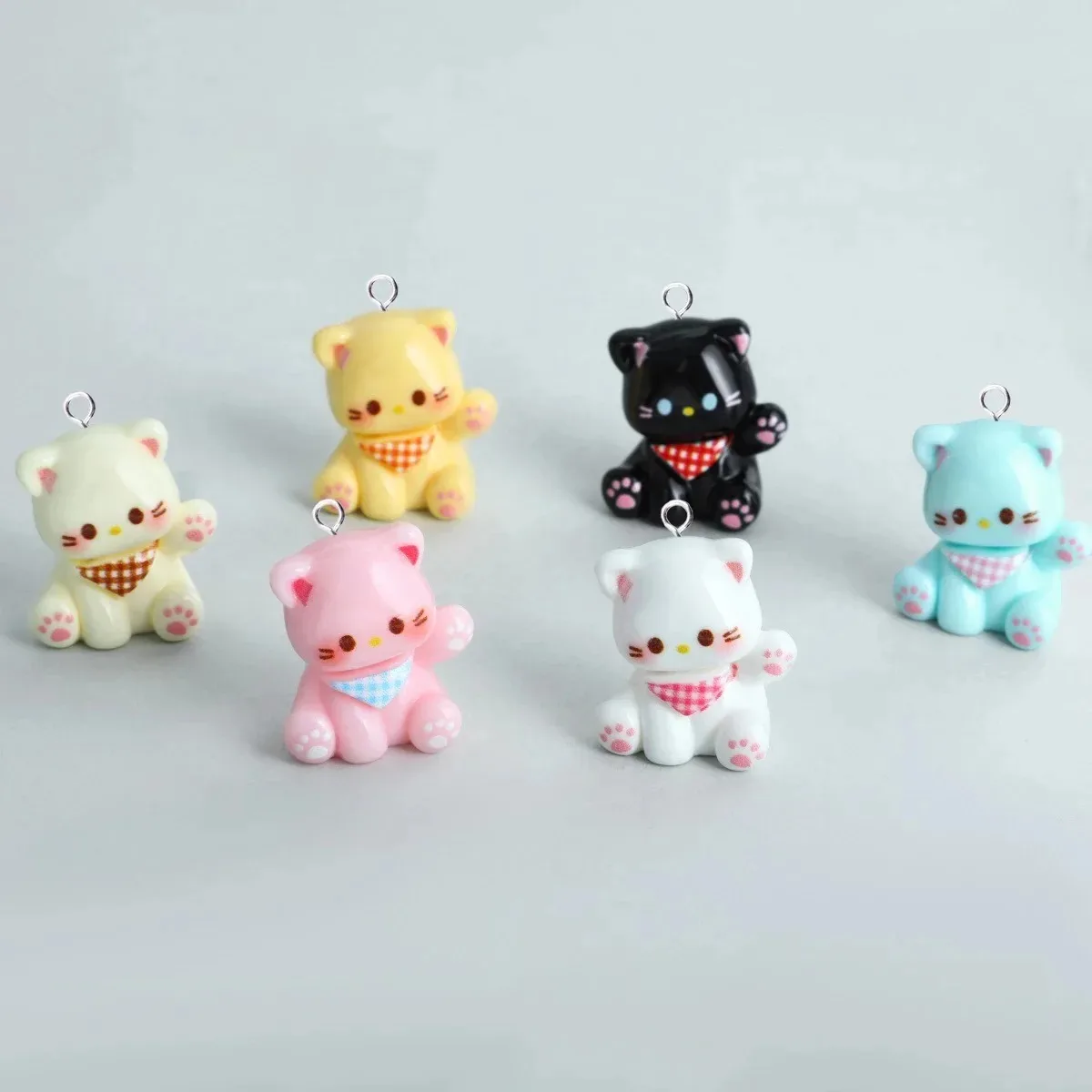 10 Stück 3D Cartoon-Katzen-Min – Resin Crafts Diy Bewertung und Preis