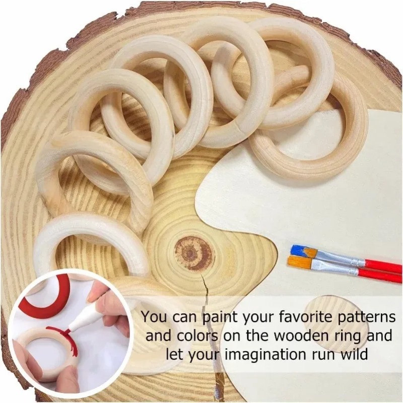 Unbehandelte Holzringe, glatte – Wood Ring Blank Bewertung und Preis
